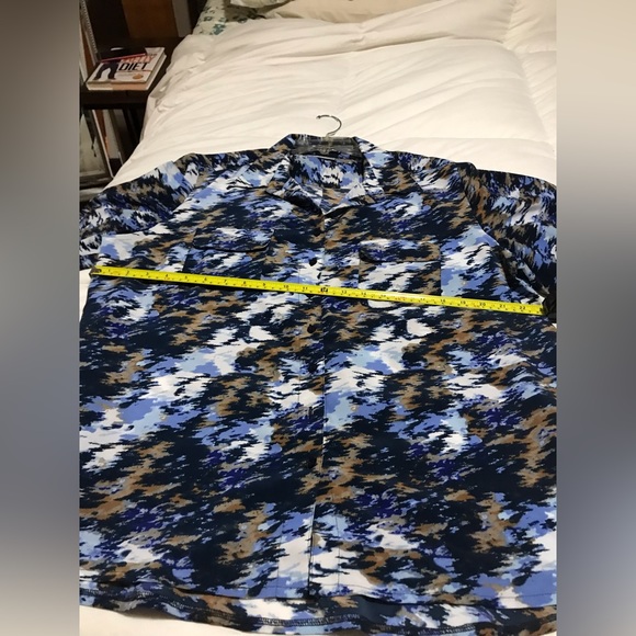 DEMART button down collard blouse  DEMART SZ. XXL - Picture 9 of 12